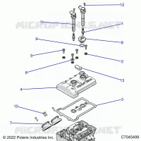 ENGINE, THROTTLE BODY AND VALVE COVER
