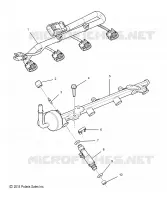 ENGINE, FUEL INJECTOR RAIL