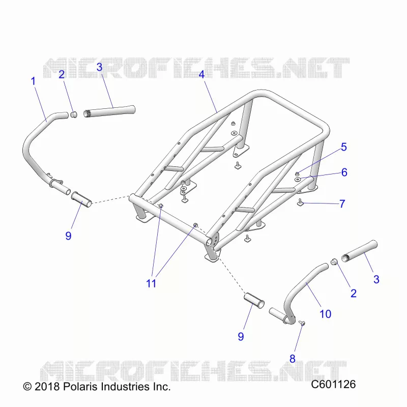 CHASSIS, RACK AND PASSENGER HAND HOLD