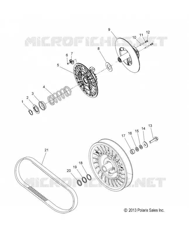 DRIVE TRAIN, CLUTCH, SECONDARY
