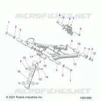 SUSPENSION, FRONT TORQUE ARM