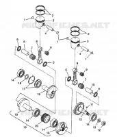 PISTON   CRANKSHAFT SUPER SPORT 0980761 (4942874287C007)