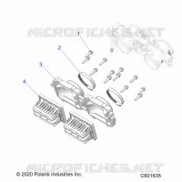 ENGINE, REED VALVE AND THROTTLE BODY ADAPTOR