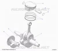 ENGINE, CRANKSHAFT, PISTON AND BALANCE SHAFT