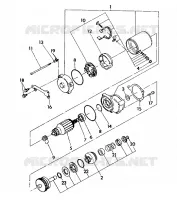 STARTING MOTOR ASSEMBLY 350 4X4
