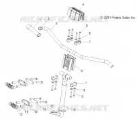 UPPER STEERING   HANDLEBAR ASM.