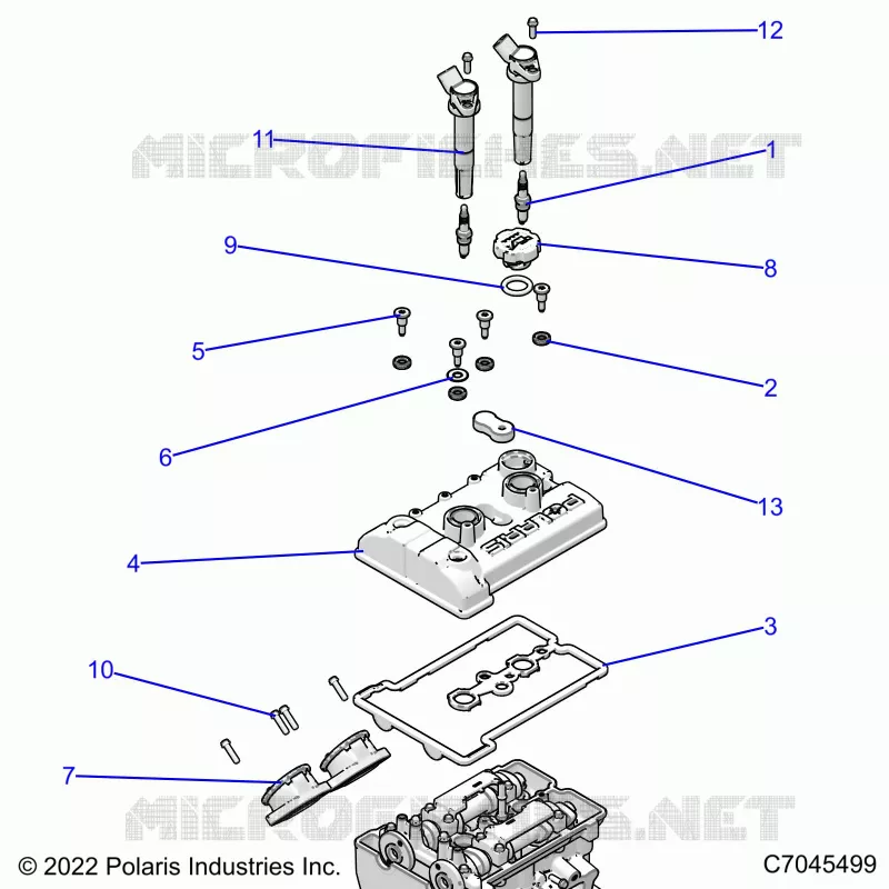ENGINE, THROTTLE BODY AND VALVE COVER