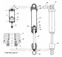 REAR SHOCK TRACK (M-10)(7043190)