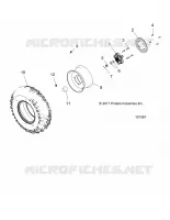 WHEELS, FRONT TIRE AND BRAKE DISC