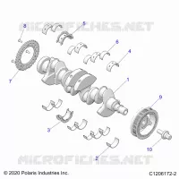 ENGINE, CRANKSHAFT AND BEARINGS
