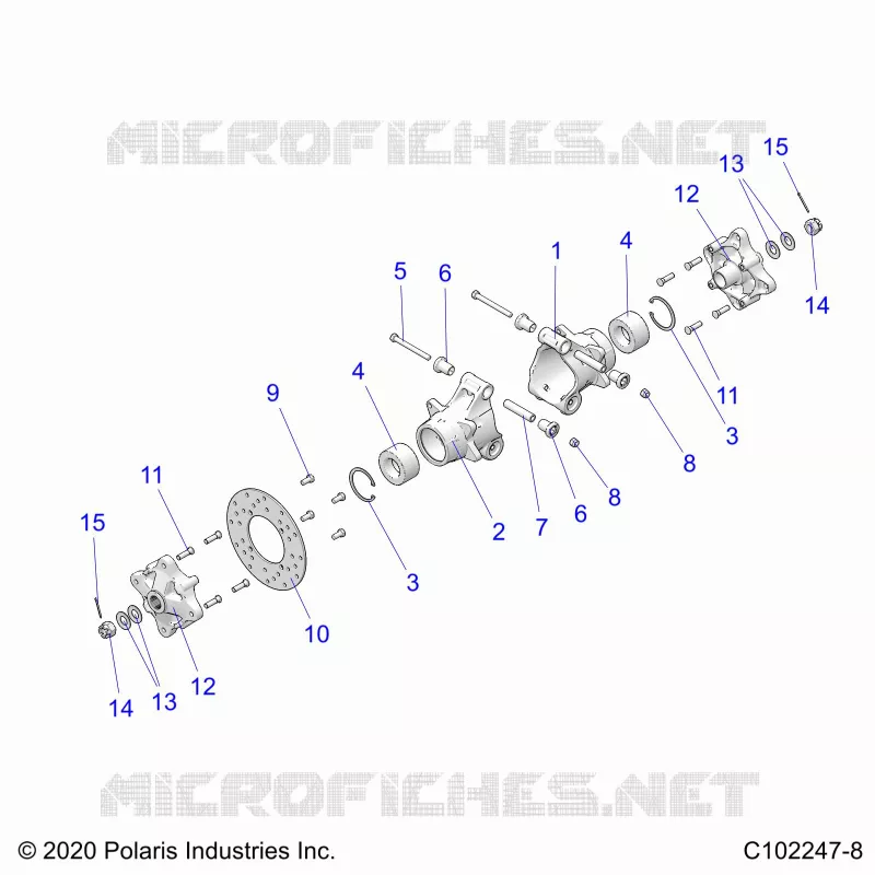 REAR SUSPENSION HUBS, CARRIER AND BRAKE DISC