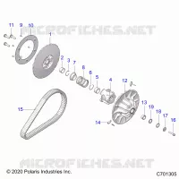 DRIVE TRAIN, SECONDARY CLUTCH