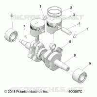 ENGINE, PISTON AND CRANKSHAFT