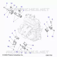 ENGINE, MOUNTING & LONG BLOCK