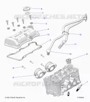 ENGINE, THROTTLE BODY AND VALVE COVER