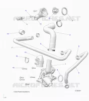 ENGINE, WATERPUMP AND BYPASS