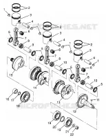CRANKSHAFT   PISTON SL 780 B974088 AND INTL. SL 780 I974088 (4940924092C002)