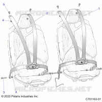 SEAT BELT MOUNTING 4 POINT