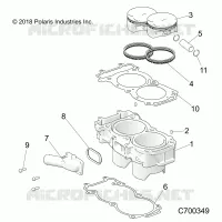 CYLINDER AND PISTON