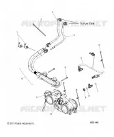 FUEL SYSTEM, RAIL, LINES AND THROTTLE BODY
