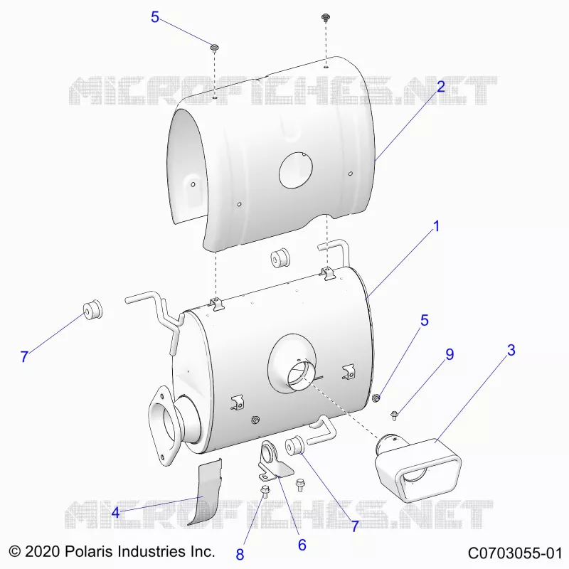 ENGINE, EXHAUST SYSTEM, SILENCER AND RELATED
