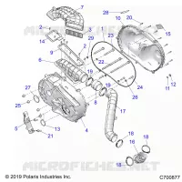 DRIVE TRAIN, CLUTCH COVER AND DUCTING
