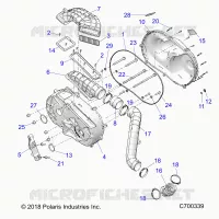 DRIVE TRAIN, CLUTCH COVER AND DUCTING