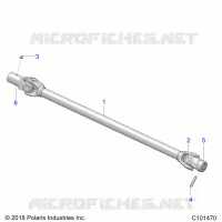 DRIVE TRAIN, PROP SHAFT, FRONT