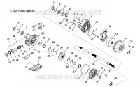 REAR WHEEL AXLE