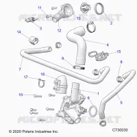 ENGINE, WATERPUMP AND BYPASS