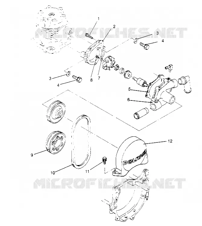 WATER PUMP STORM 0950782, STORM SKS 0950582,  EURO STORM E950782, EURO STOR (4929012901C012)