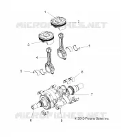 ENGINE, CRANKSHAFT AND PISTON