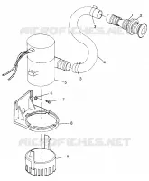 BILGE PUMP SL 700 B974071, INTL. SL 700 I974071, SL 700 DELUXE B974072 AND (4940874087C001)