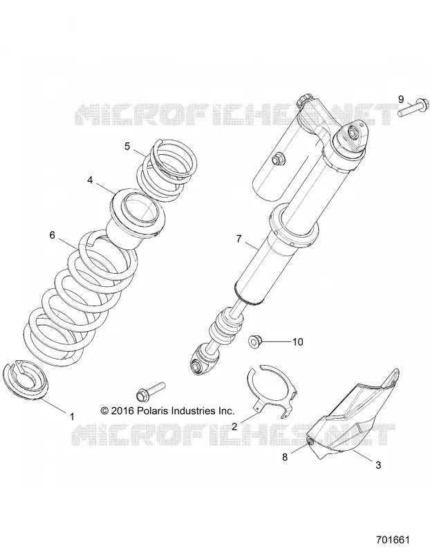 SUSPENSION, REAR SHOCK MOUNTING