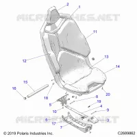 SEAT ASM., FRONT- Z22G4L92AG/AL/BG/BL (C2689862)