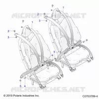 SEAT BELT MOUNTING, REAR, PREMIUM/DELUXE