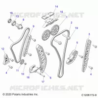 ENGINE, TIMING AND OIL CHAIN DRIVES