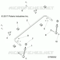 SUSPENSION, FRONT STABILIZER BAR