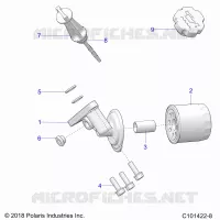 OIL FILTER AND DIPSTICK