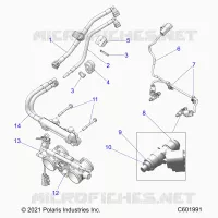 FUEL SYSTEM, RAIL, LINES AND THROTTLE BODY