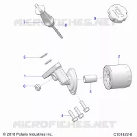 OIL FILTER AND DIPSTICK