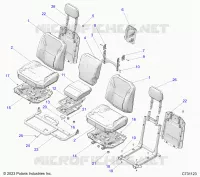 SEAT ASM., REAR