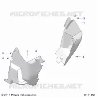 BODY, FRONT MUD GUARDS