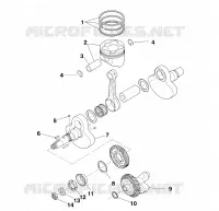 CRANKSHAFT AND PISTON