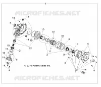 DRIVE TRAIN, FRONT GEARCASE (BUILT 9/27/10 AND BEFORE)
