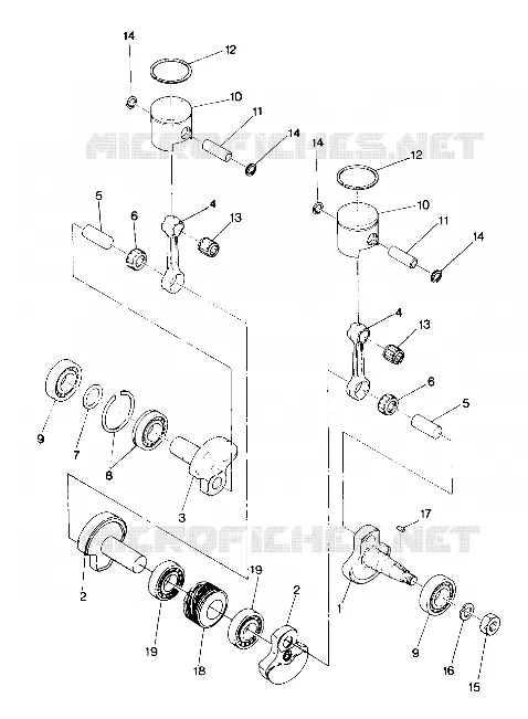 PISTON AND CRANKSHAFT SPRINT ES (4916811681037A)