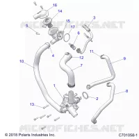 ENGINE, WATERPUMP AND BYPASS