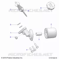 OIL FILTER AND DIPSTICK