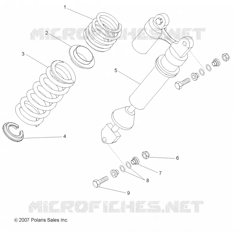 REAR SUSPENSION SHOCK MOUNTING