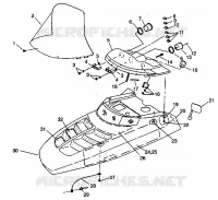HOOD ASSEMBLY CLASSIC 0942865 AND  CLASSIC TOURING 0942875 (4924962496009A)